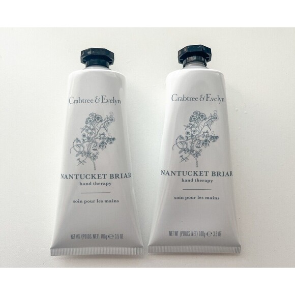Set of 2 FULL SIZE  Crabtree & Evelyn Nantucket Briar Hand Therapy 100g 3.5 oz - Picture 1 of 3